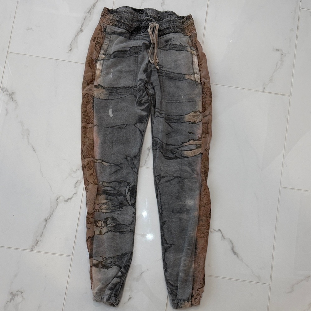 Hard Tail Gray and Brown elevated Joggers size xs